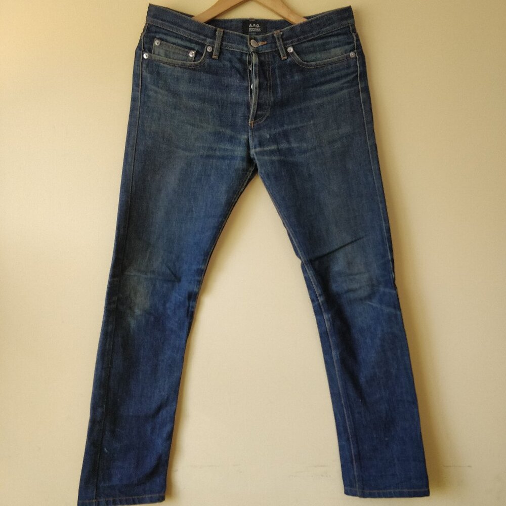 A.P.C. New Cure H Raw Denim Jeans Size 30